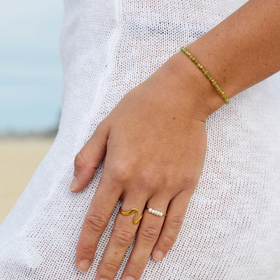 Silva - Bague en perles d'eau douce