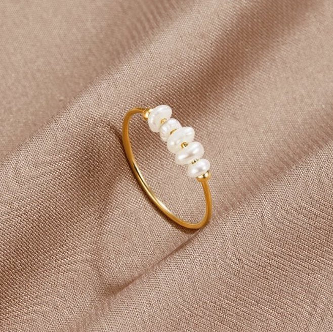 Silva - Bague en perles d'eau douce
