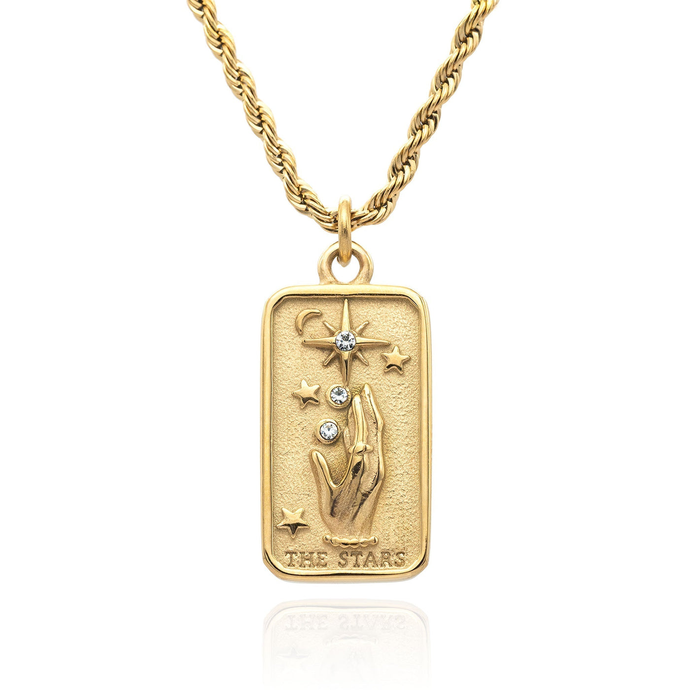 Collier Classique Tarot plaqué or 18K – Médaillons spirituels