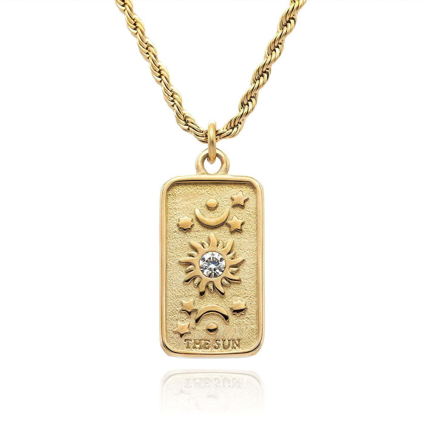 Collier Classique Tarot plaqué or 18K – Médaillons spirituels