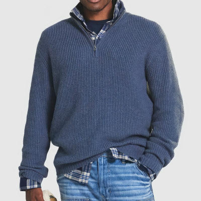 David | PULL EN MAILLE ZIPPÉ POUR HOMMES