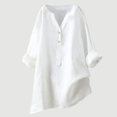 Freja – Chemise en lin légère et confortable avec boutons