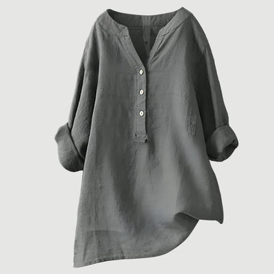 Freja – Chemise en lin légère et confortable avec boutons