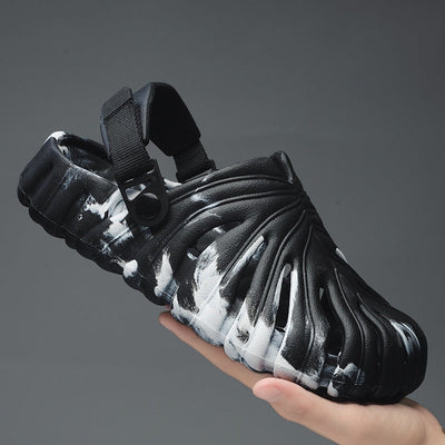 Sandales pour hommes en caoutchouc moulé au design ergonomique et respirant - Mauro