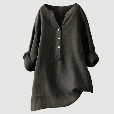 Freja – Chemise en lin légère et confortable avec boutons