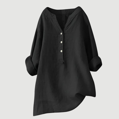 Freja – Chemise en lin légère et confortable avec boutons
