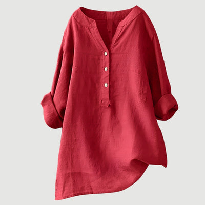 Freja – Chemise en lin légère et confortable avec boutons