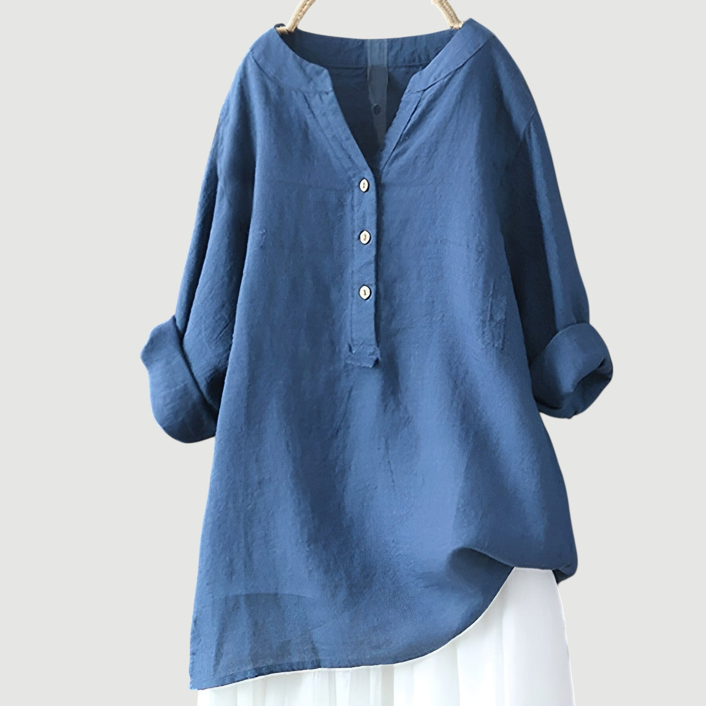 Freja – Chemise en lin légère et confortable avec boutons