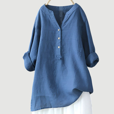 Freja – Chemise en lin légère et confortable avec boutons