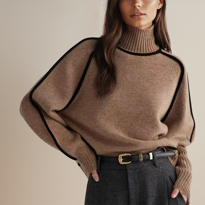 Varla | Pull à col roulé en cachemire