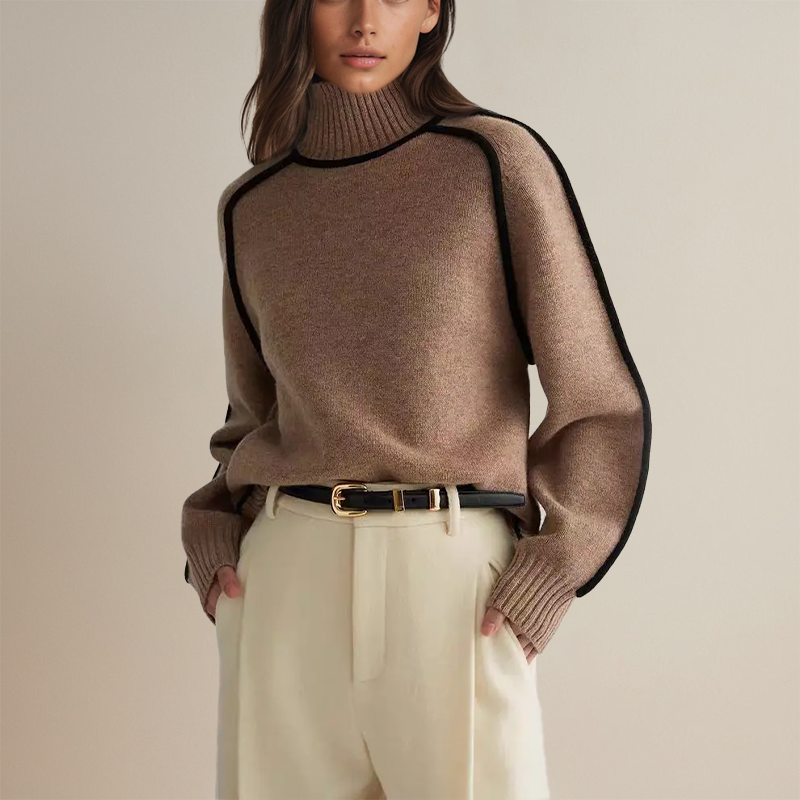 Varla | Pull à col roulé en cachemire