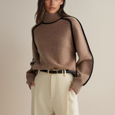 Varla | Pull à col roulé en cachemire