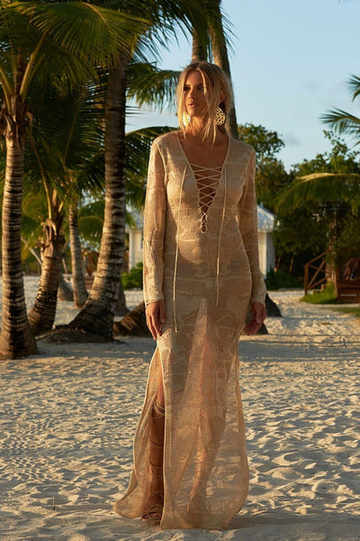 Aylin – Tunique de plage en crochet au style bohème raffiné