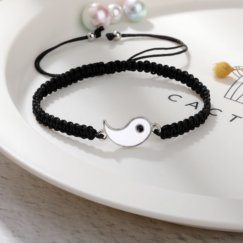 Bracelets Yin Yang d’amitié – Lot de 2 réglables