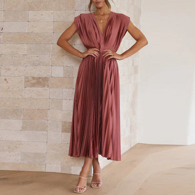 Venus | Robe Élégante Sans Manches à Col en V pour Femme