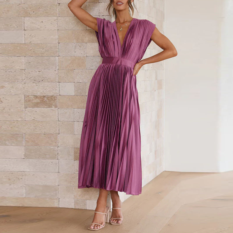 Venus | Robe Élégante Sans Manches à Col en V pour Femme