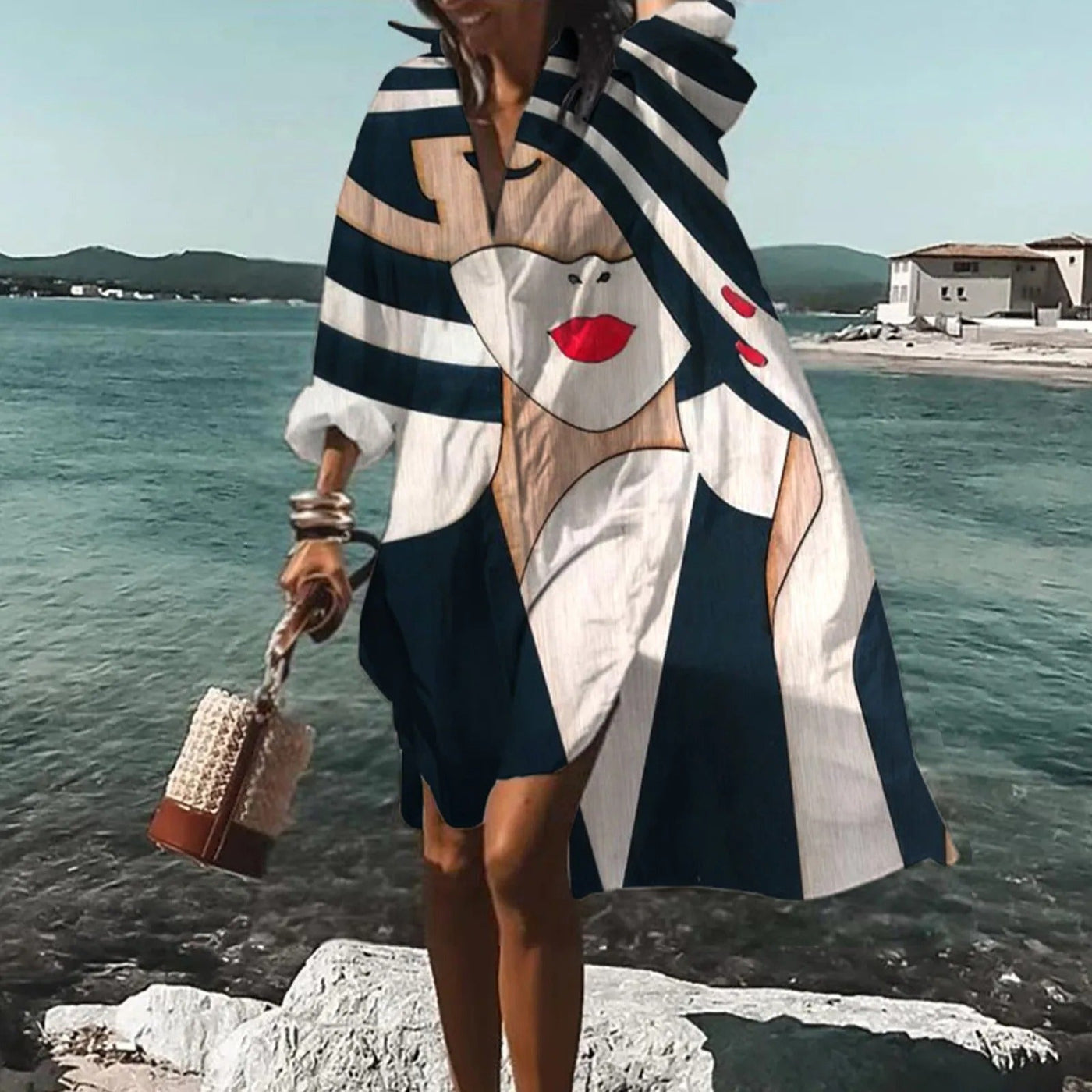 Daenerys | Robe chemise légère de style côtier avec une coupe polyvalente pour femmes