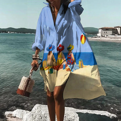 Daenerys | Robe chemise légère de style côtier avec une coupe polyvalente pour femmes