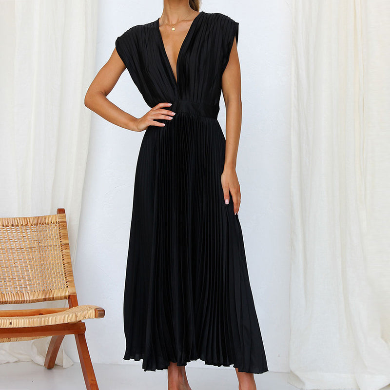 Venus | Robe Élégante Sans Manches à Col en V pour Femme
