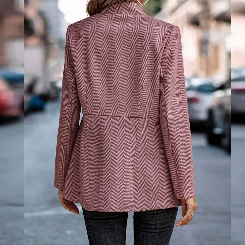 Thalia – Blazer Tailleur Rose Pâle