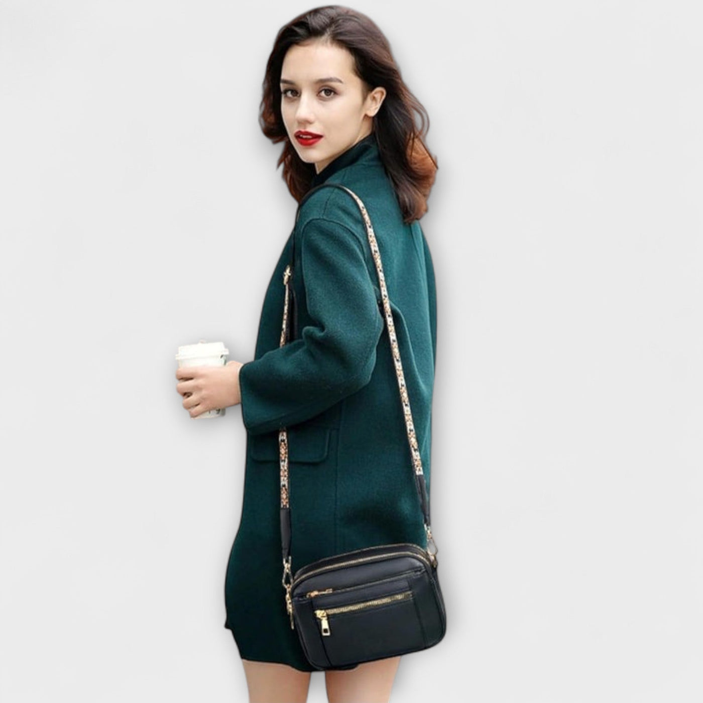 Lucien Moreau™ - Sac à bandoulière en cuir élégant