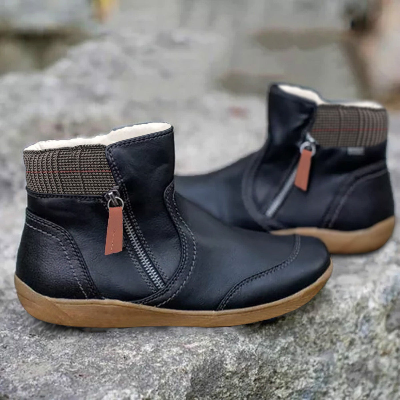 Bottes de Support en Cuir Toutes Saisons