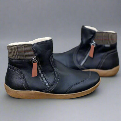 Valeska | Bottes en cuir imperméables premium avec soutien de pied