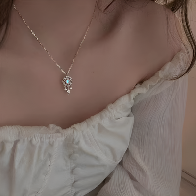 Collier attrape-rêves en pierre de lune