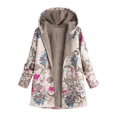 Veste Vintage à motifs pour femmes | Longue