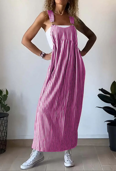 Juliette - Robe jumpsuit décontractée à rayures