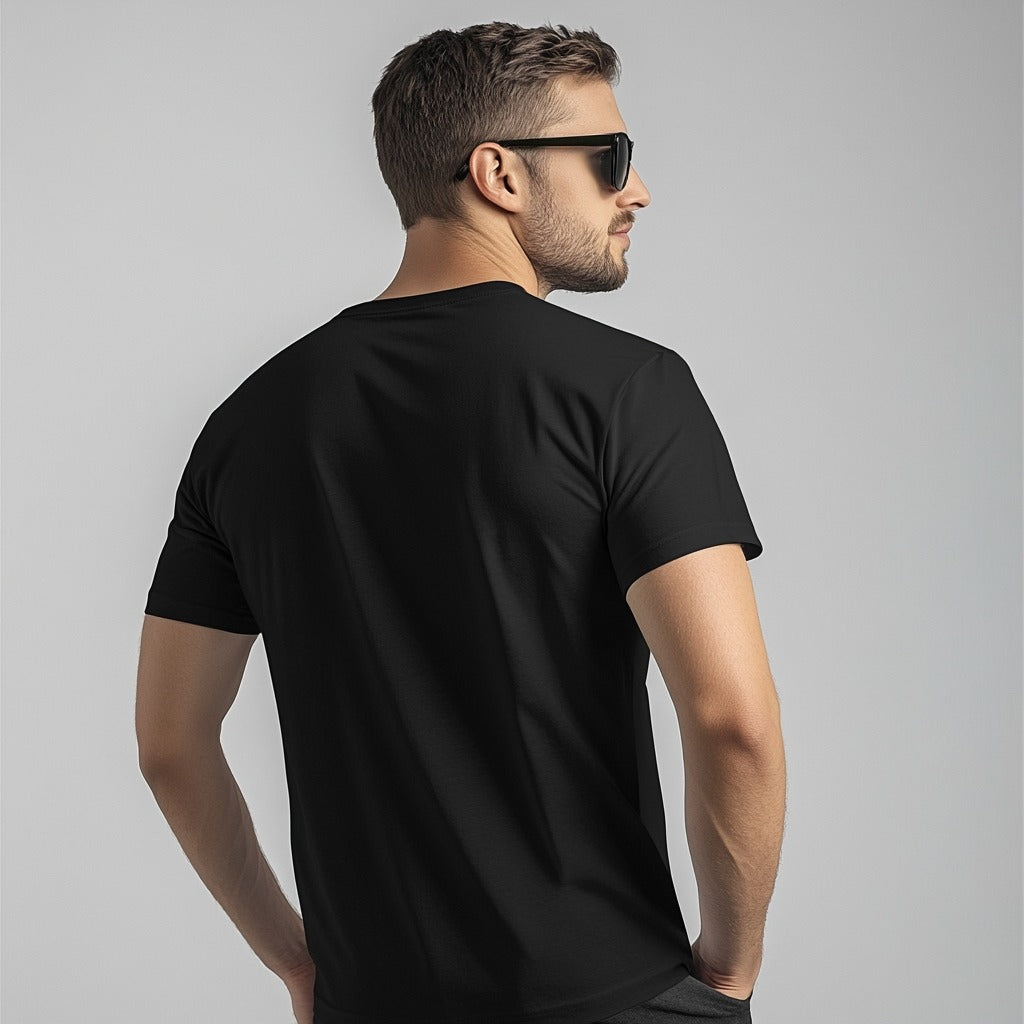 T-shirt homme en coton à imprimé graphique astronaute, style décontracté - Dorian