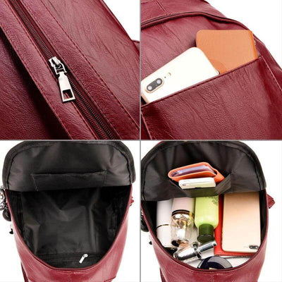 Sac à dos en cuir pour femmes
