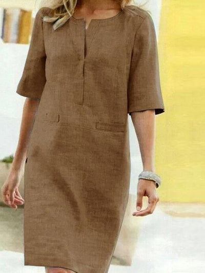 Robe chemise chic pour femme | Mini