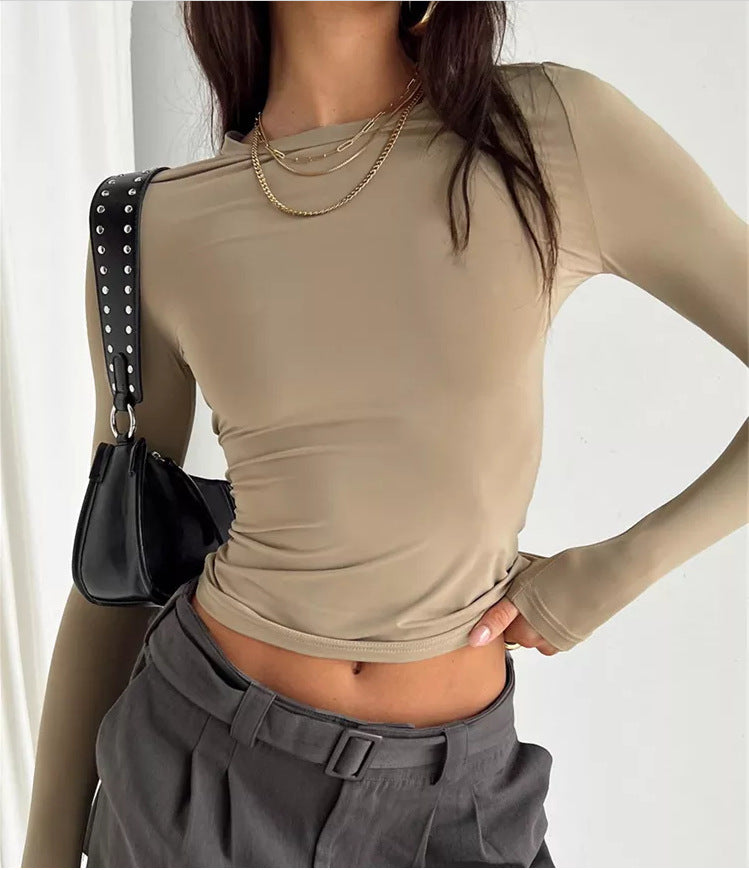 Nathalie | Top croisé pour femmes | Manches longues