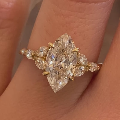 Bague en or 18k au design français