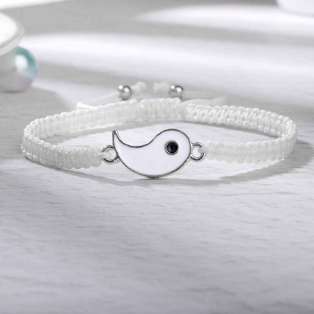 Bracelets Yin Yang d’amitié – Lot de 2 réglables