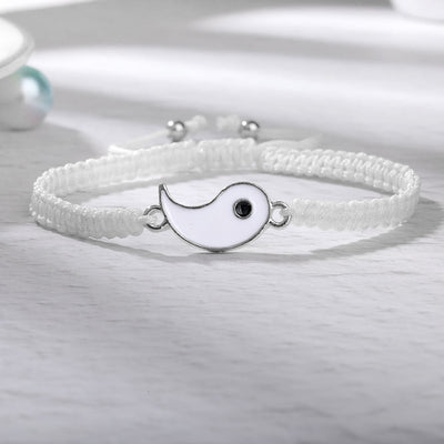 Bracelets Yin Yang d’amitié – Lot de 2 réglables