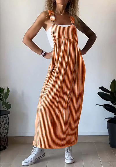 Juliette - Robe jumpsuit décontractée à rayures