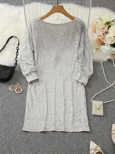 Anna | Robe à paillettes soirée pour femme | Mini