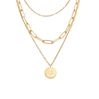 Collier Médaillon à Couches