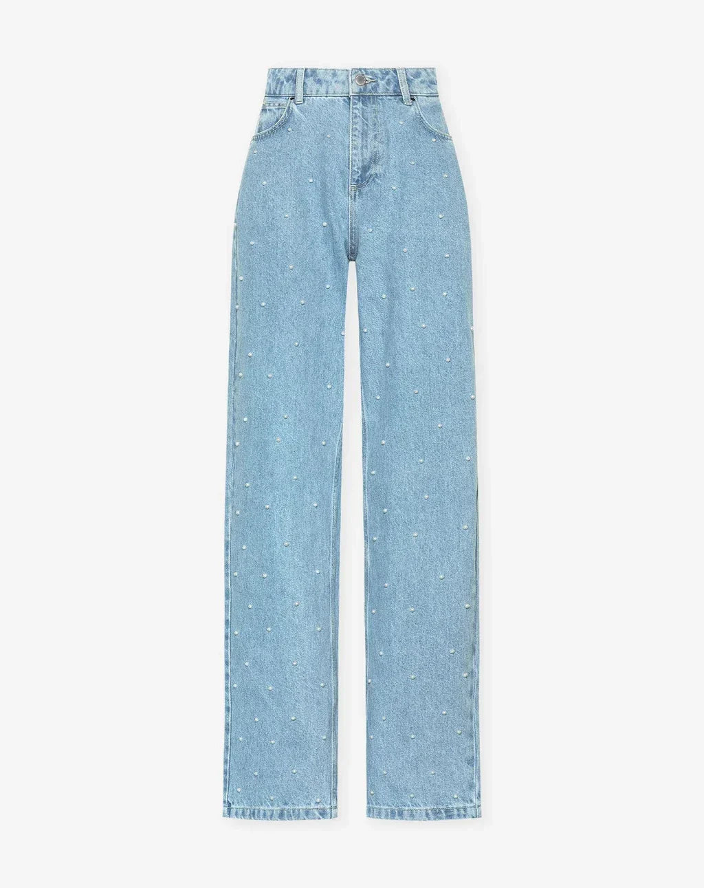 Jeans à paillettes pour femmes | taille haute