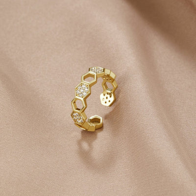 Cinthia - Bague en or et cristal