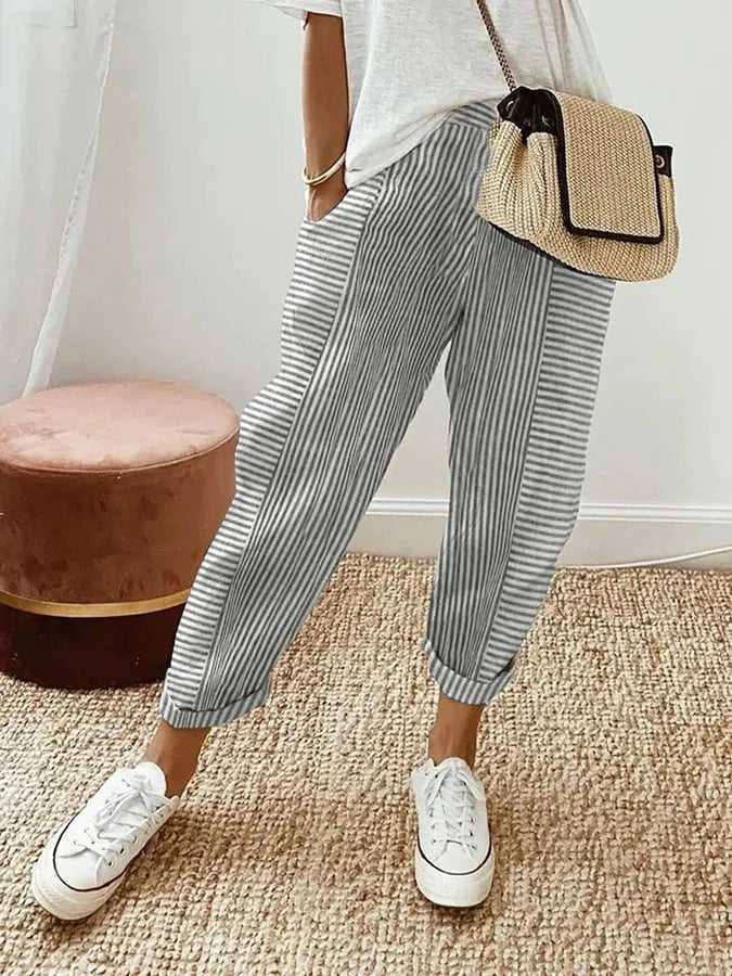 Ann Pantalon Rayé