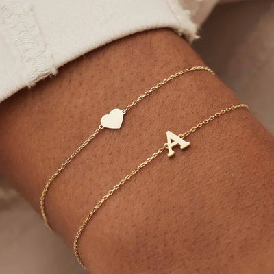 Vita Signa Initial-Bracelet | Or 14k