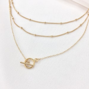 Collier "Sophie"en or 14 carats | 1+2