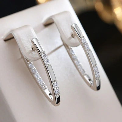 Sylvia | Boucles d'oreilles élégantes avec zirconia