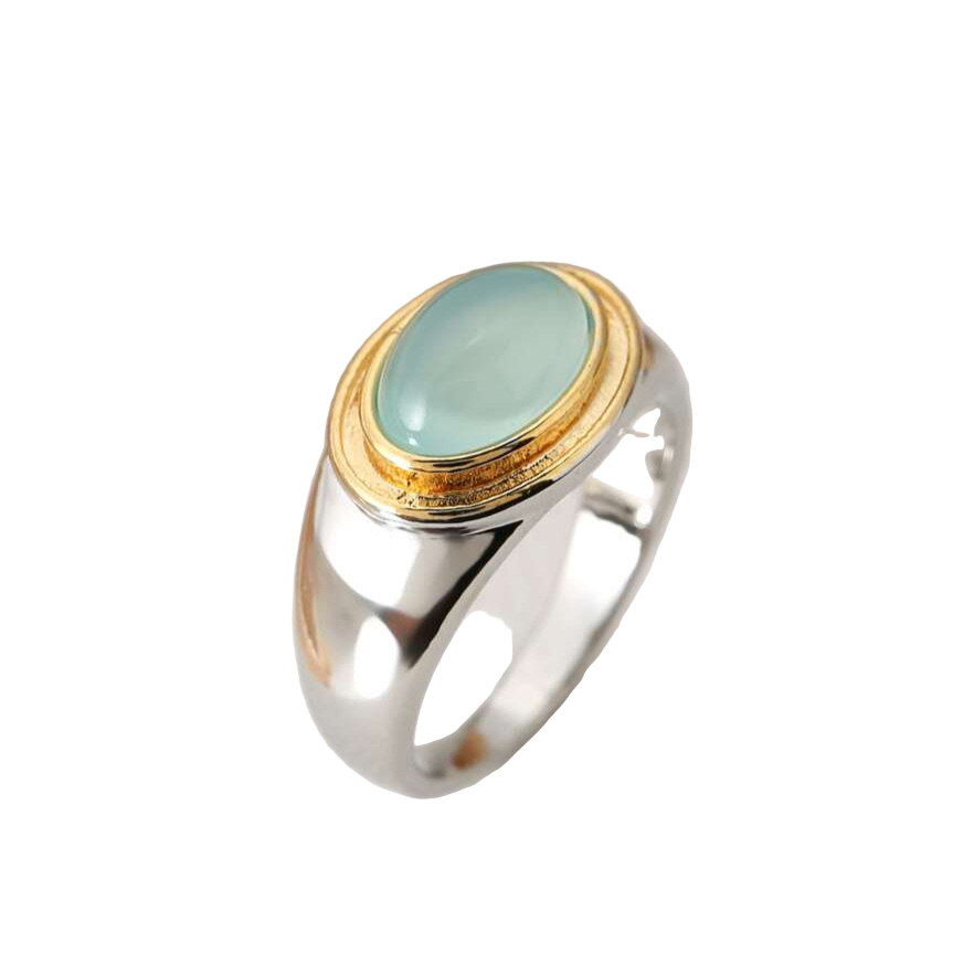 Danna – Bague vintage en grenat vert