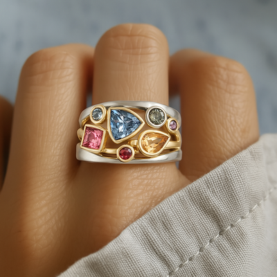 Bague Vintage Bunter en Zircone
