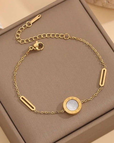Bracelet ajustable avec cercle doré