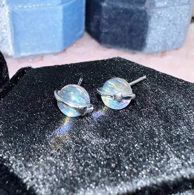 Boucles d’oreilles raffinées en pierre de lune